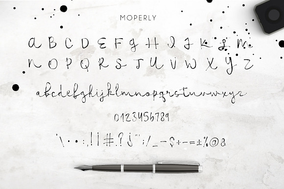 Moperly Script in Script Fonts - product preview 4