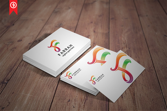Colorful Letter F - Logo Template in Logo Templates - product preview 4