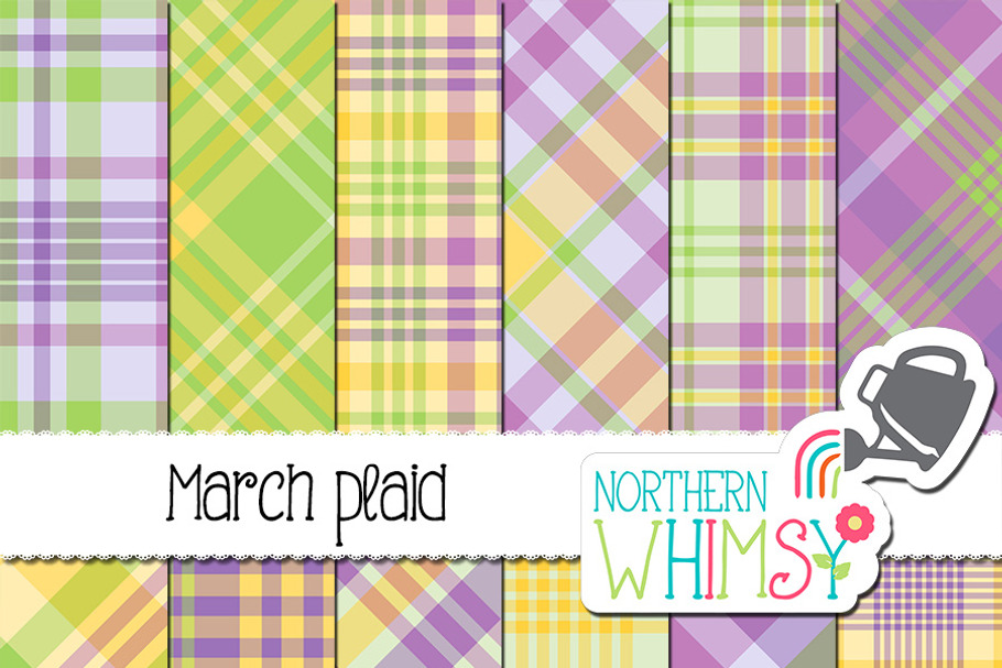 Spring Plaid Patterns - March Plaid
