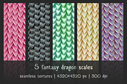 5 patterns of fantasy dragon scales