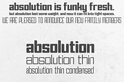 ABSOLUTION Thin Condensed