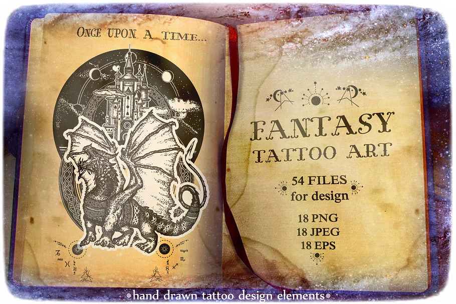 Fantasy tattoo art