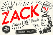 ZACK Vintage Font Bundle