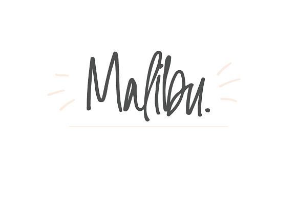 Malibu | A Handwritten Font in Script Fonts - product preview 7