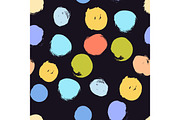 Seamless colorful pattern with abstract circles