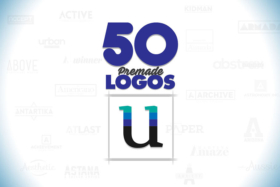 50 Letter 'U' Logos Bundle