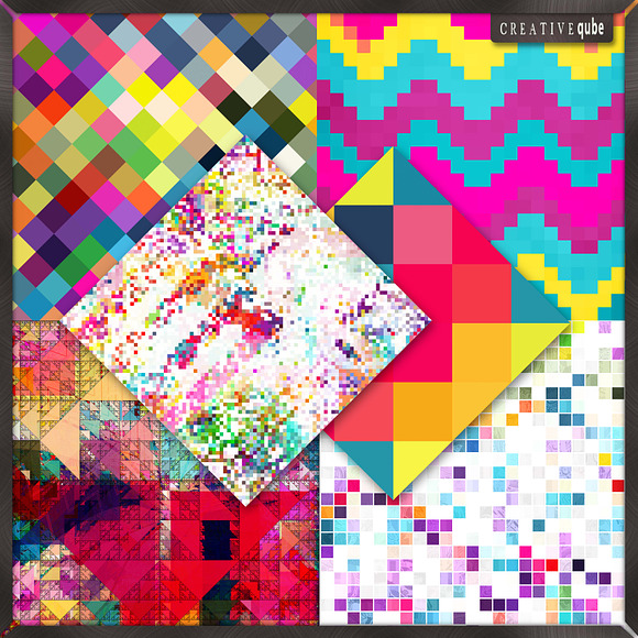 Aztec Triangle Digital Paper in Patterns - product preview 3