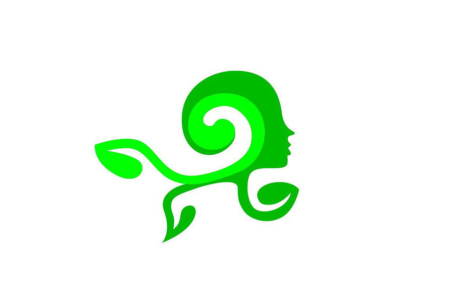 Green Mind Logo Template 