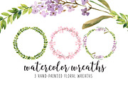Watercolor wreaths
