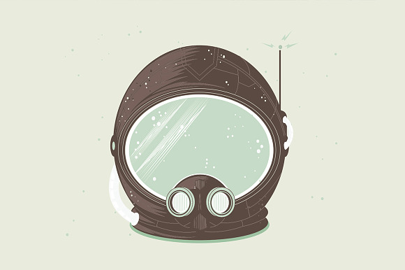 Astronaut Helmet in Illustrations - product preview 1
