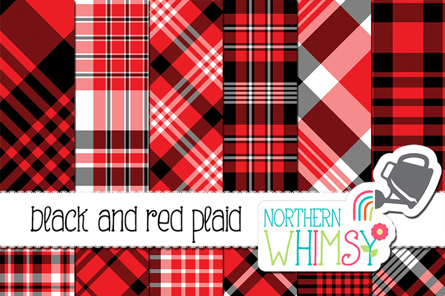 Red and Black Plaid Patterns