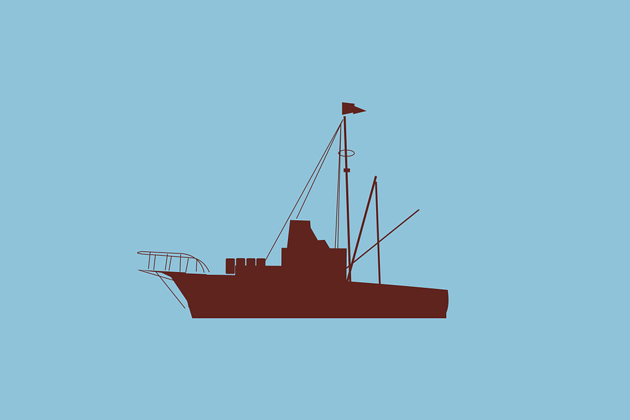 Fishing Boat in Illustrations - product preview 8