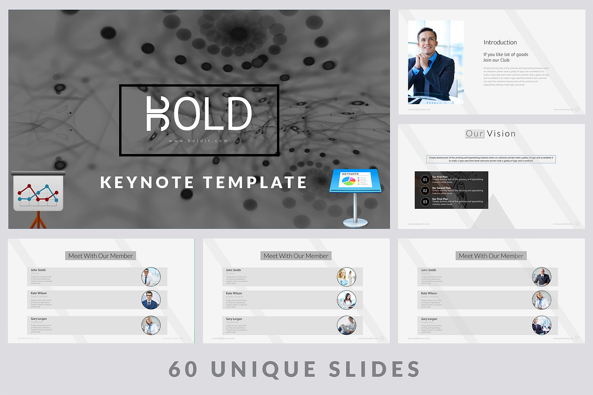 Bold Keynote Template in Keynote Templates - product preview 8