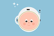 Retro Astronaut Kid