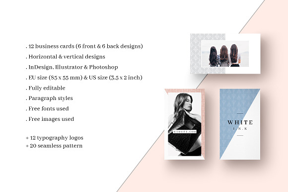 MALINA Business Cards + Logos in Business Card Templates - product preview 1