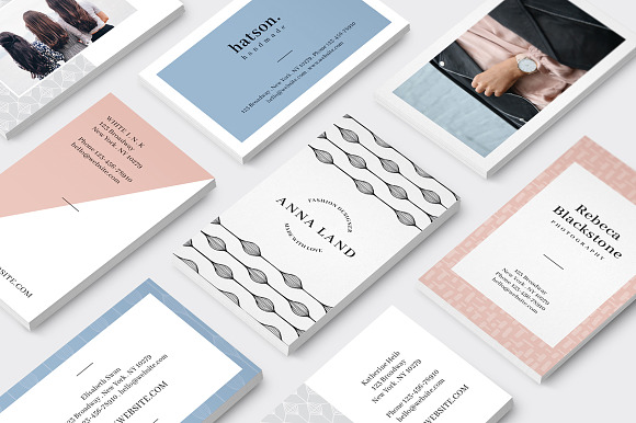 MALINA Business Cards + Logos in Business Card Templates - product preview 2
