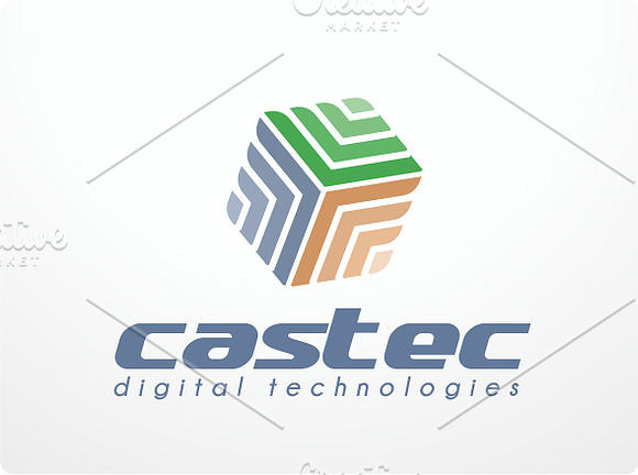 Castec Technologies Logo Design in Logo Templates - product preview 2