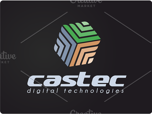 Castec Technologies Logo Design in Logo Templates - product preview 3