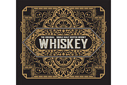 Vintage label for whiskey.