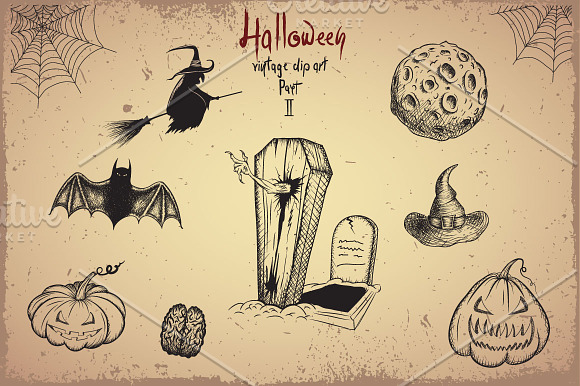 Halloween objects in Illustrations - product preview 1