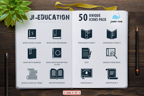Glyph Icons School-Education Set in Graphics - product preview 2