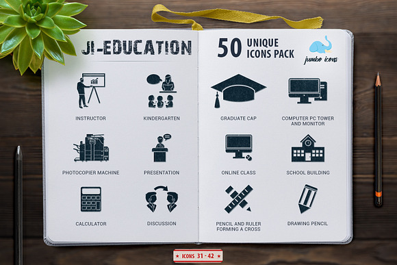 Glyph Icons School-Education Set in Graphics - product preview 4