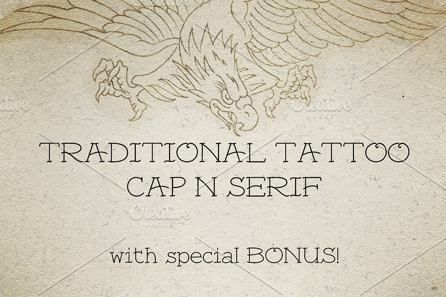 Traditional Tattoo Cap N' Serif in Serif Fonts - product preview 8