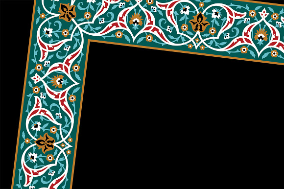 Arabic Floral Frame in Card Templates - product preview 1
