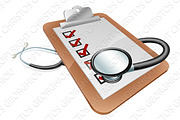 Stethoscope clipboard concept