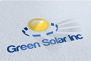 Green Solar Logo Design
