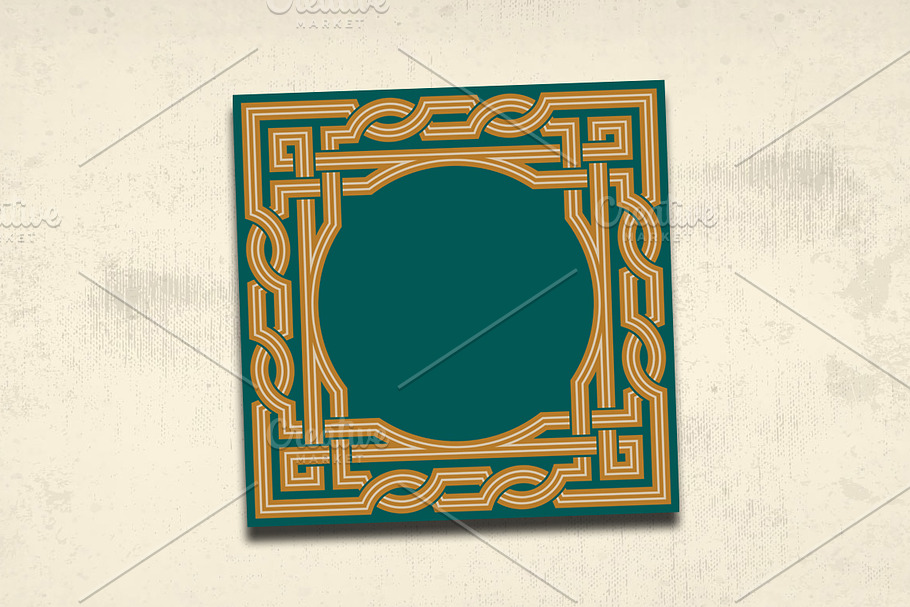 Morocco Interlaced Frame in Card Templates - product preview 8