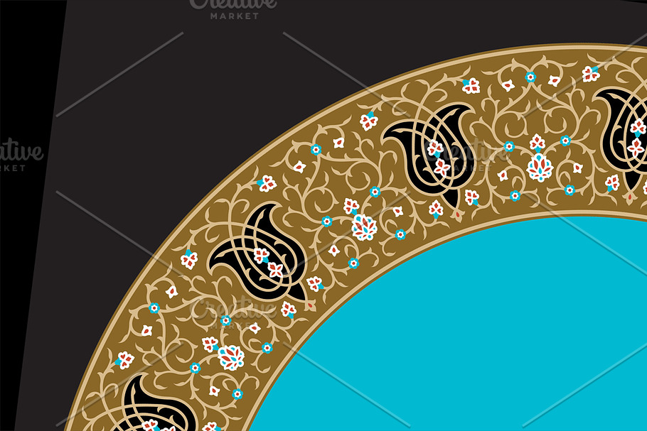 Arabic Floral Frame in Card Templates - product preview 8