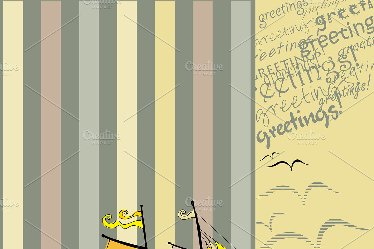 sailing boat in Illustrations - product preview 8