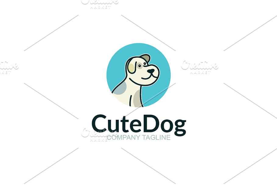 Cute Dog in Logo Templates - product preview 8