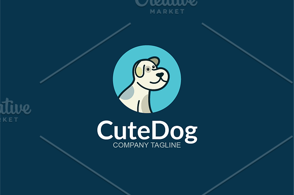 Cute Dog in Logo Templates - product preview 1