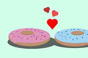 Donuts in love