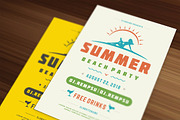 3 Summer party flyers templates
