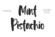 Mint Pistachio Font Trio