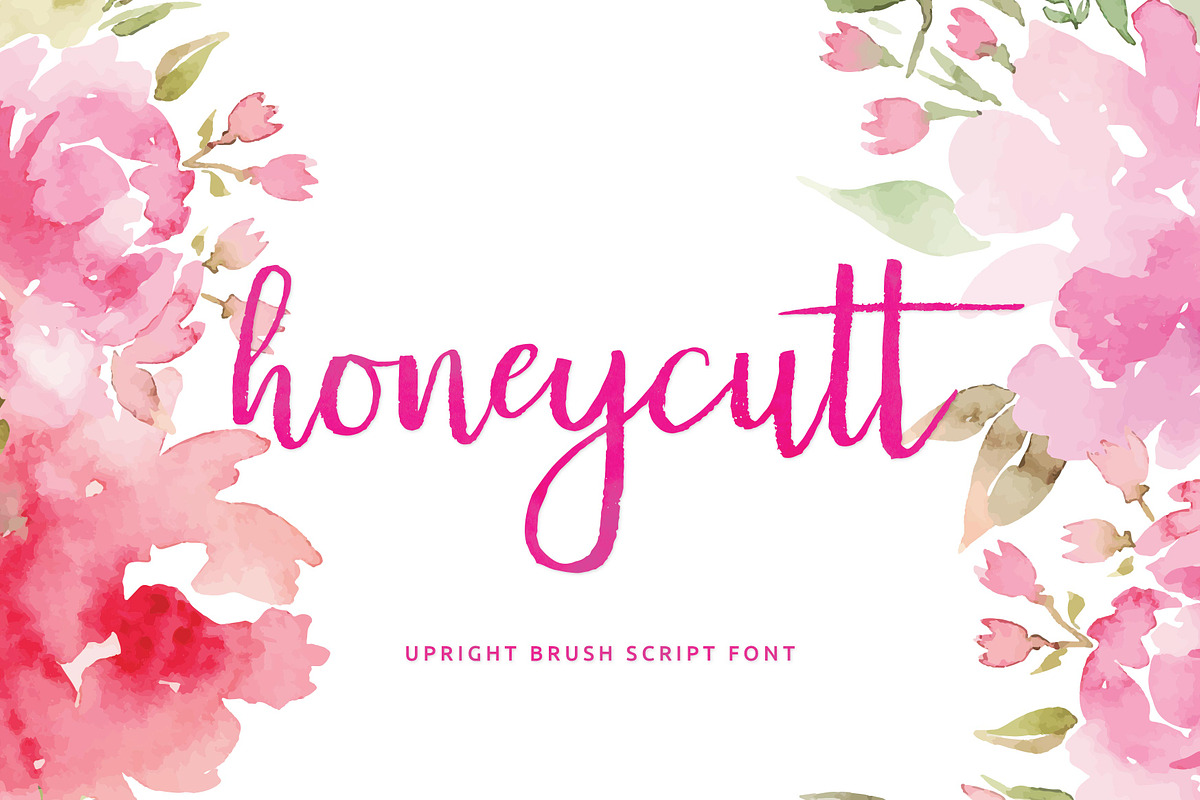 Honeycutt Brush Script in Script Fonts - product preview 8