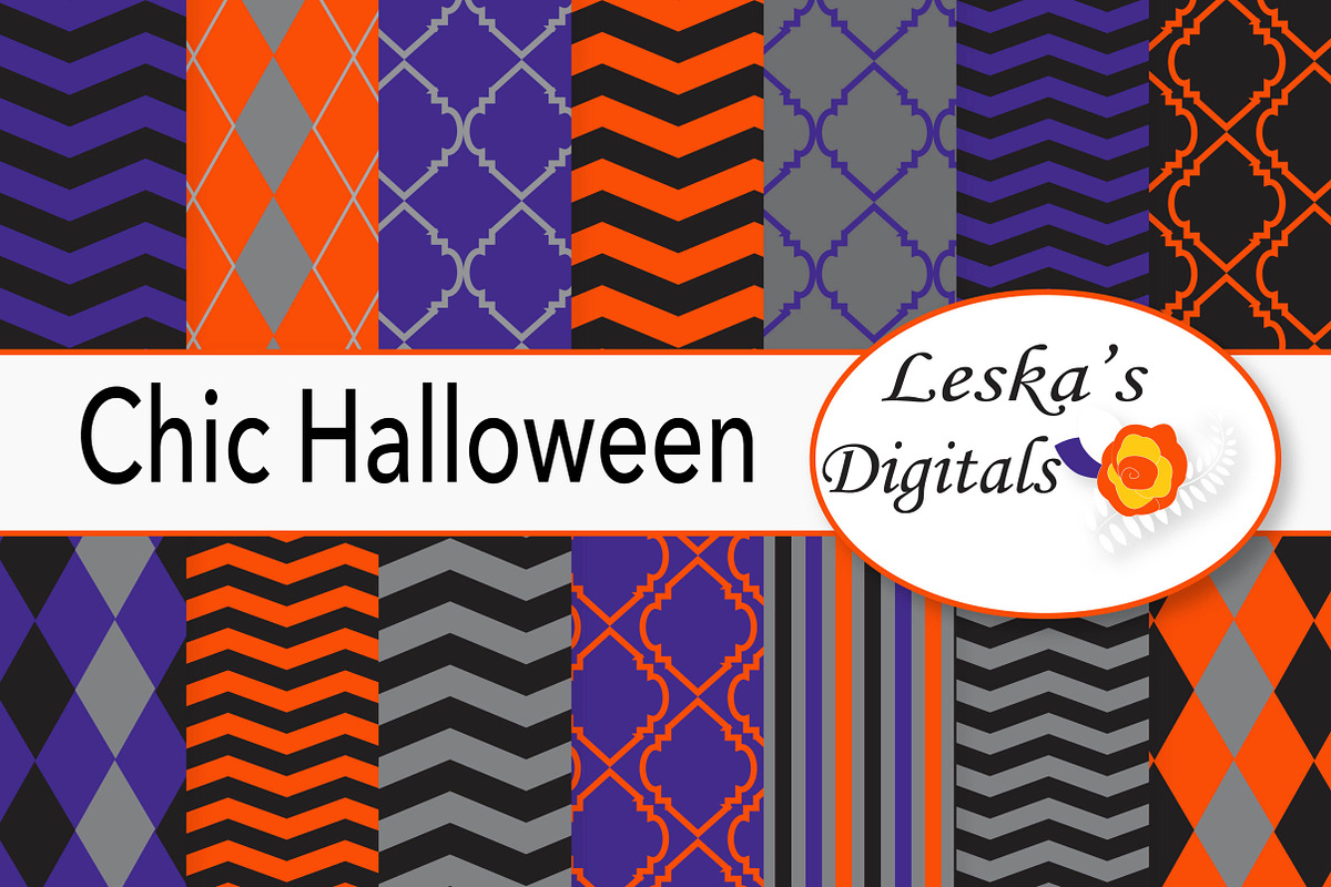 Halloween Digital Papers in Patterns - product preview 8