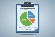 Business statistics clipboard