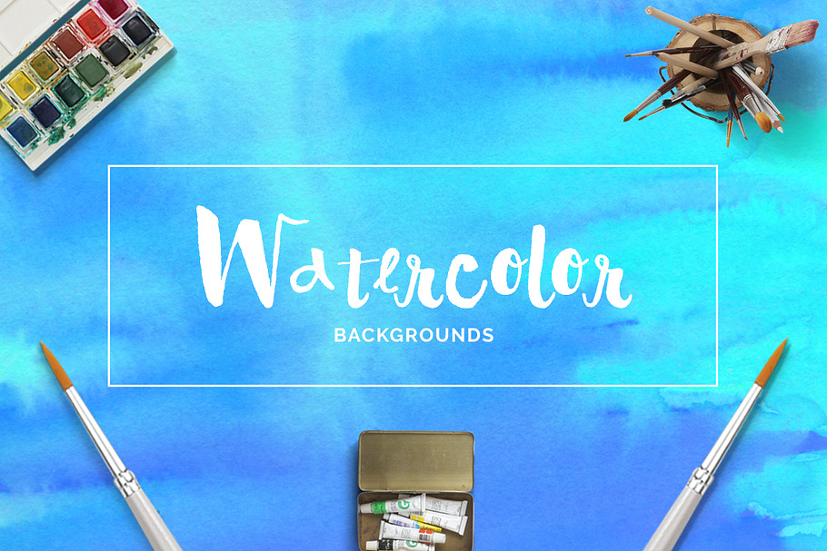 Watercolor Backgrounds in Textures - product preview 8