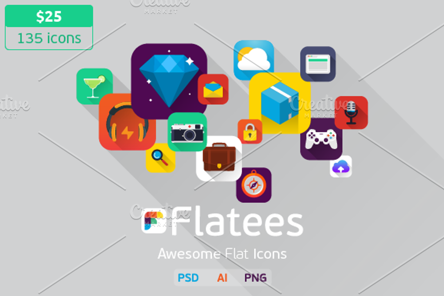 Flatees Icon Pack