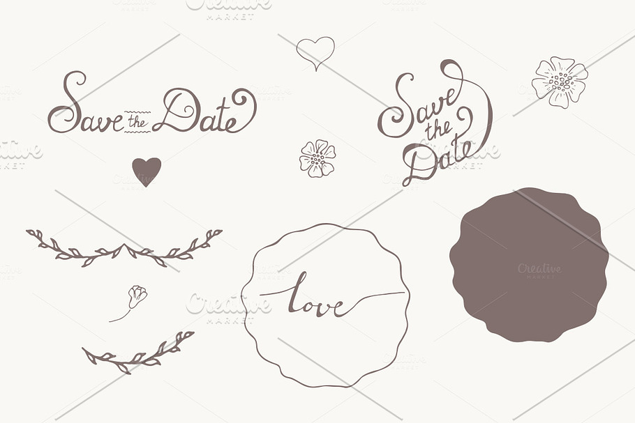 Handsketched Overlays- Save the Date