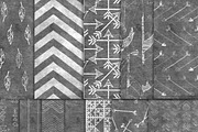 Chalkboard Art Aztec Digital Paper