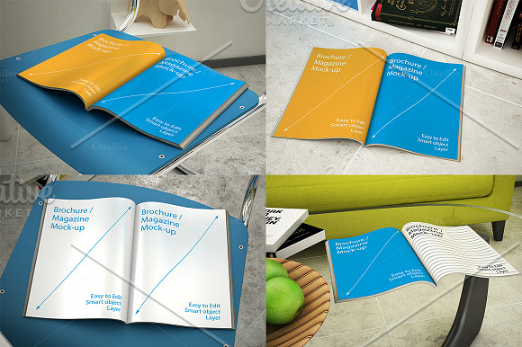Magazine Mock-ups - 13 poses in Print Mockups - product preview 2