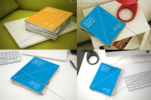 Magazine Mock-ups - 13 poses in Print Mockups - product preview 3