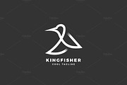 Kingfisher Bird Logo Template
