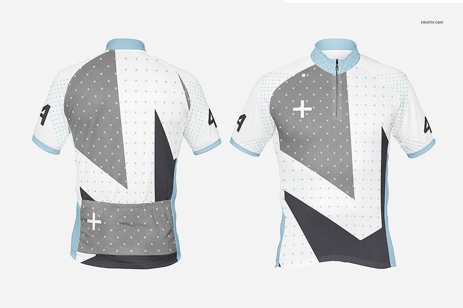 Download Bike Jersey 2 Mockup Set | Custom-Designed Graphics ... PSD Mockup Templates
