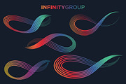infinity design set illustration